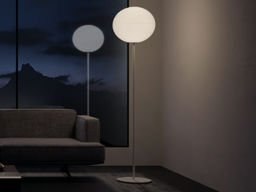 FLOW GLASS - LED blown glass floor lamp by Rotaliana - view 2