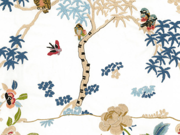 TEA CAT - Multi-colored embroidered fabric by Rubelli - view 2