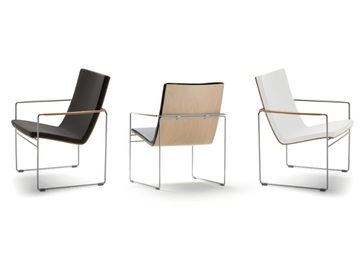 HAMMOK LOUNGE - Upholstered polyurethane easy chair with armrests by SELLEX - view 2