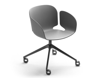 NEST - Trestle-based polypropylene chair with castors by SELLEX - view 2
