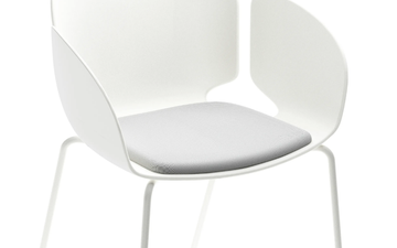NEST - Polypropylene chair with armrests with integrated cushion by SELLEX - view 3