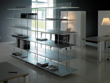 ZUMM - Open double-sided extruded aluminium bookcase by SELLEX - view 2