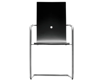 HAMMOK - Cantilever wooden chair with armrests by SELLEX - view 2