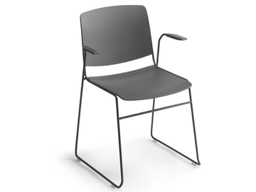 MASS - Polypropylene chair with armrests by SELLEX - view 2