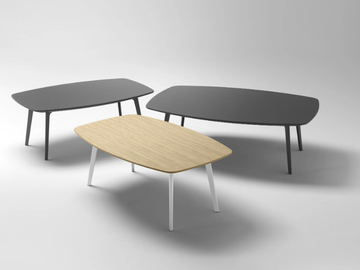 MIX - Rectangular wooden coffee table by SELLEX - view 2
