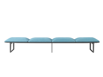 SQUARE - Freestanding backless fabric beam seating by SELLEX - view 2
