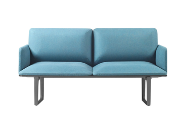 SQUARE - Freestanding fabric beam seating with armrests by SELLEX - view 3