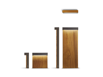LOOK WOOD - LED wooden Outdoor wall Lamp by SIMES - view 3