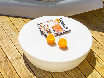 SUN - Low round polyethylene coffee table by SIT - view 2