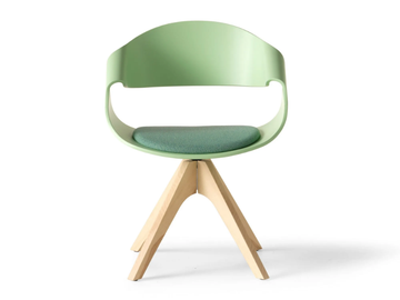 CHANTAL - Trestle-based multi-layer wood chair by SITIA - view 3
