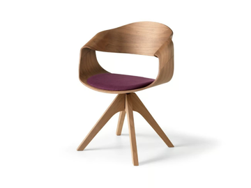 CHANTAL - Trestle-based multi-layer wood chair by SITIA - view 2
