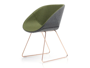 HIBISCUS - Sled base upholstered chair by SITIA - view 3