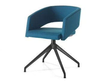 MAJOR - Swivel upholstered trestle-based chair by SITIA - view 3