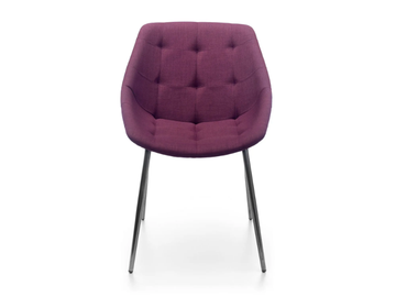 MISS LILY - Upholstered fabric chair with steel legs by SITIA - view 3