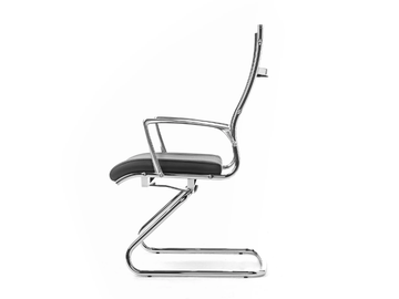 HAVANA - Sled base fabric office chair with armrests by SITIA - view 3