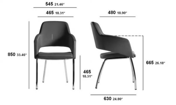 MAJOR - Upholstered fabric training chair with armrests by SITIA - view 3