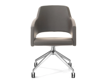 MAJOR - Upholstered swivel office chair with castors by SITIA - view 3