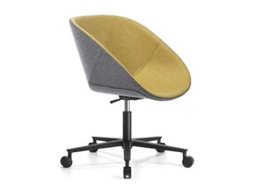 HIBISCUS - Height-adjustable office chair with castors with 5-Spoke base by SITIA - view 2
