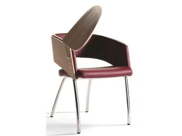 MAJOR - Upholstered fabric training chair with writing tablet by SITIA - view 2