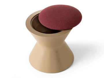 KESI - Polyurethane stool with storage space by SITIA - view 2