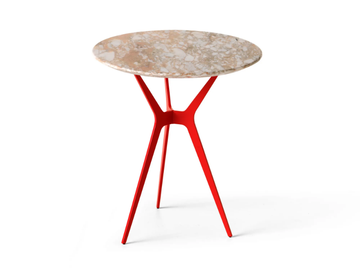 TRIMUNDO - Round marble high side table by SITIA - view 2
