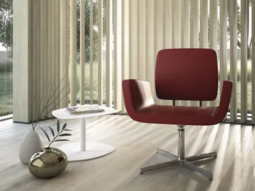 MONET - With 4-spoke base easy chair with armrests by SITLOSOPHY® - view 2