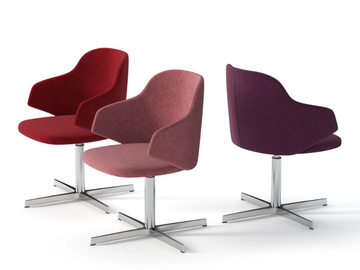 HOST - Swivel with 4-spoke base chair by SITLOSOPHY® - view 3