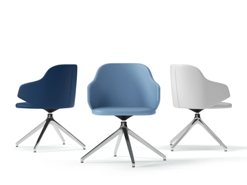 HOST - Swivel trestle-based chair by SITLOSOPHY® - view 3