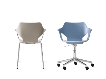 JAMILA - Office chair with castors with 5-Spoke base by SITLOSOPHY® - view 3