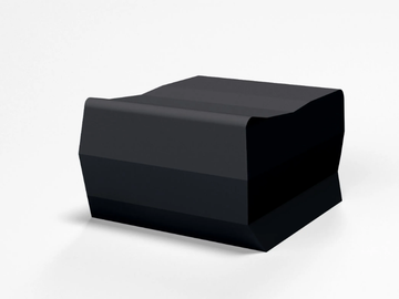 CRUSHED - Rectangular coated foam pouf by SIXINCH - view 2