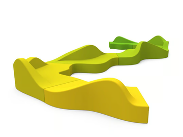 RIVER MUST FLOW - Modular coated foam leisure sofa by SIXINCH - view 2