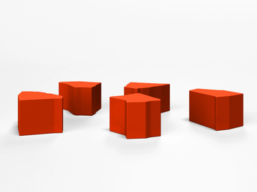 SHARD - Coated foam pouf by SIXINCH - view 2