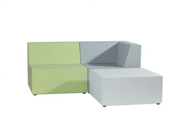 TRINITY - Modular coated foam leisure sofa by SIXINCH - view 3