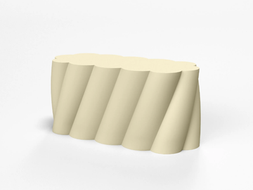 TWIST - Backless coated foam bench seating by SIXINCH - view 2