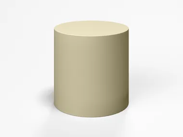 CYLINDER - Round coated foam pouf by SIXINCH - view 2