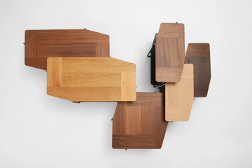 MIMESIS - Low rectangular wooden coffee table by Skema - view 3