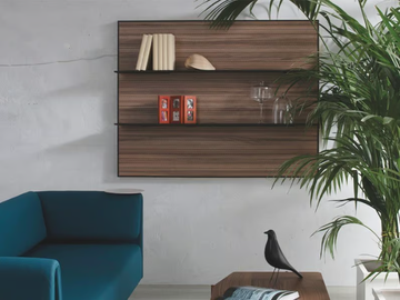 TALEA AK - Floating wooden bookcase by Skema - view 2