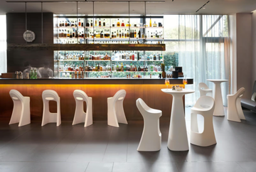 AMÉLIE UP - Square polyethylene high table by SLIDE - view 3