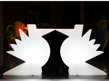 HERE - Polyethylene table lamp by SLIDE - view 3