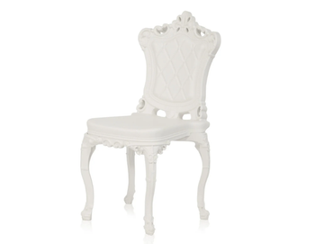 PRINCESS OF LOVE - Contemporary style tufted plastic garden chair by SLIDE - view 2