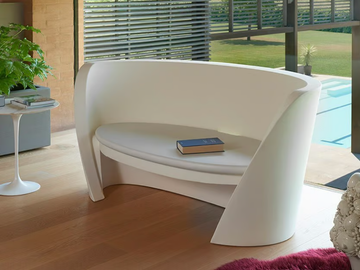 RAP - 2 seater polyethylene garden sofa by SLIDE - view 3
