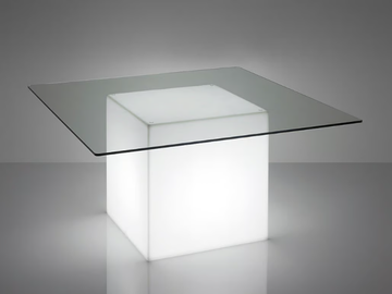 SQUARE - Square with light polyethylene table by SLIDE - view 2