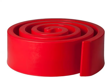 SUMMERTIME - Round polyethylene pouf by SLIDE - view 2