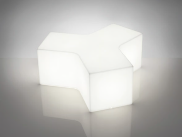 YPSILON - Modular with light polyethylene bench by SLIDE - view 2