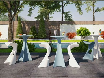 JET - Polyethylene high table by SLIDE - view 3