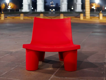 LOW LITA - Polyethylene easy chair by SLIDE - view 3
