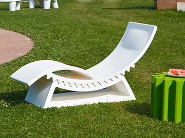 TIC TAC - Polyethylene chaise longue by SLIDE - view 3