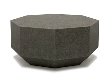 GEMMA - Octagonal cement garden side table by SNOC - view 2