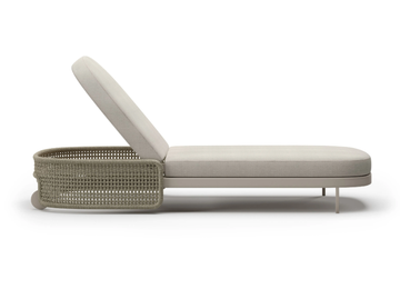 MIURA - Recliner fabric sun lounger by SNOC - view 2