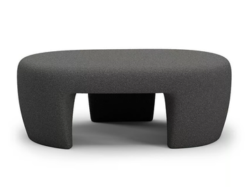 NIXIE - Low sandstone garden side table by SNOC - view 2